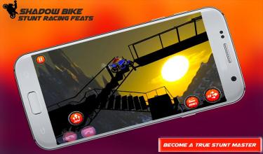 Shadow Bike Stunt Racing Feats : Moto Race Games截图2