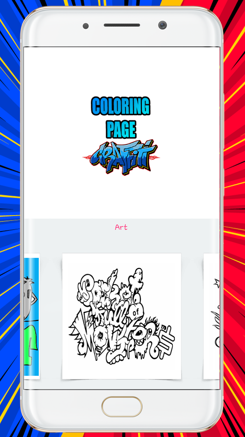 Graffiti coloring mandala book截图1