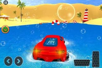 Water Car Race Impossible Stunt Racing截图4