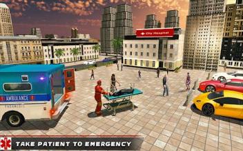 Ambulance Driving Simulator 2018 - Rescue Games截图3