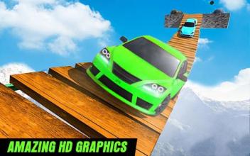 Impossible Car : Endless Sky Track Stunt Racing 3D截图4