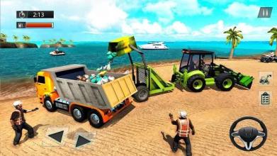 Beach Cleaner Sand Excavator Simulator截图3