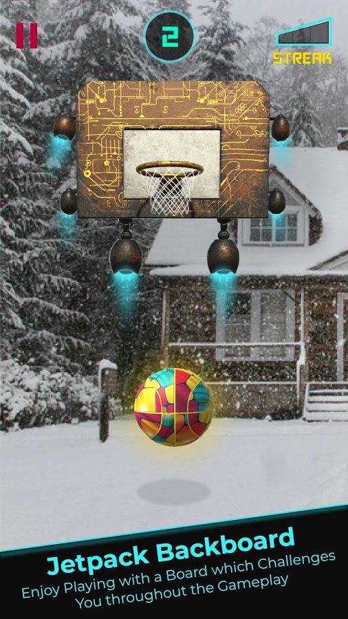 AR Dunk: Sci-Fi Augmented Reality Basketball Game截图2