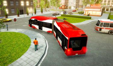 Real City Metro Bus 3D Simulation Game截图1