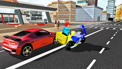 Motorbike Taxi Highway Traffic Moto Driver 2018截图2