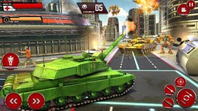 Transforming Robot Tank Simulator US Army War Game截图5