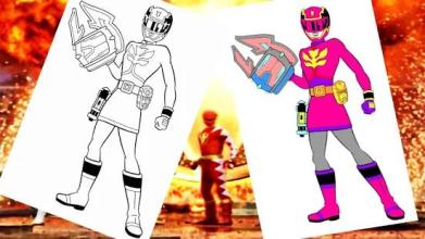 coloring book for power rangers截图3