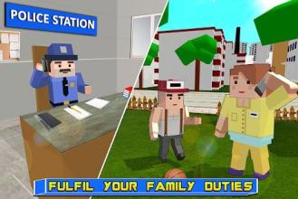 Virtual Father: Blocky Police Duty截图4