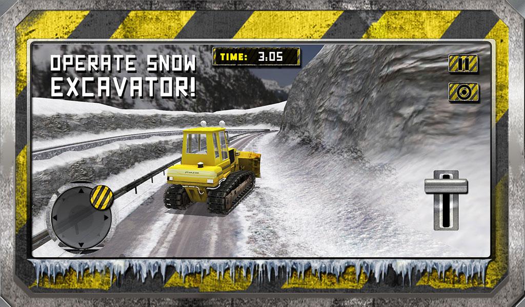 Snow Excavator Crane Operator截图1