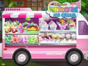 Rainbow Unicorn Ice Cream Food Maker Cooking Games截图4