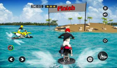 Beach Water Surfer Bike Rider - Motorcycle Racing截图1