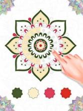 Mandala Color By Number Coloring Book截图1