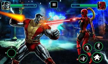 Dual Sword Red Superhero - Dead Fighting Pool Game截图3