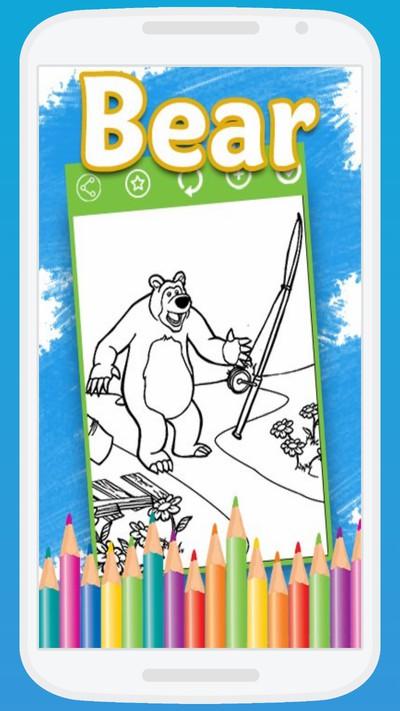 Masha And The Bear Coloring Book截图4