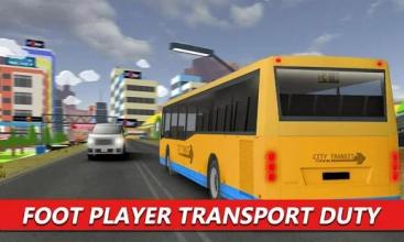 Mega Bus Transporter Sim 2018 for Football Champs截图2