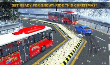 Uphill Bus Drive : Christmas Bus Simulator截图1