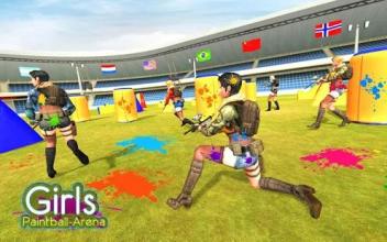 Paintball Girls Arena Shooting 3D截图1