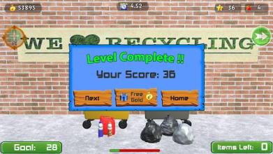 Recycle Free Throw Basketball - Educational Game截图1