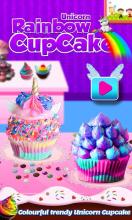 Unicorn Rainbow Cupcake Food: Sweet Dessert Game截图2