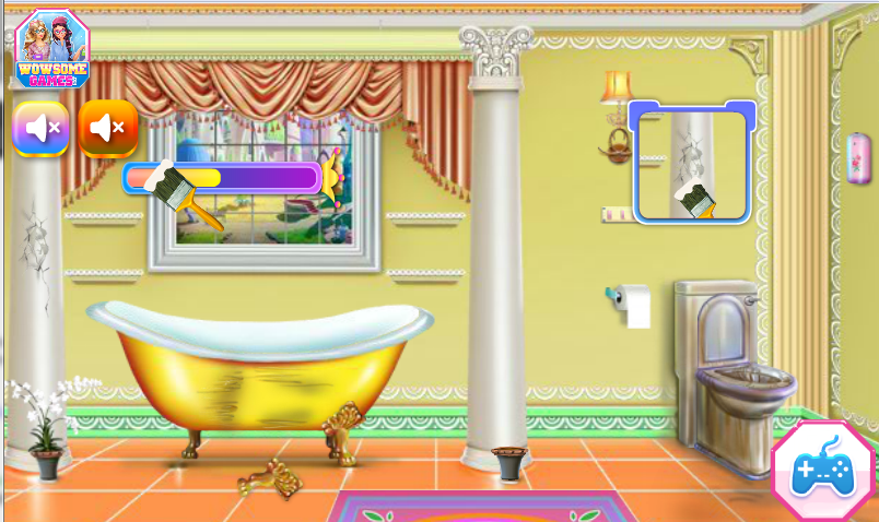 Royal Bathroom Cleanup - Free Games截图1