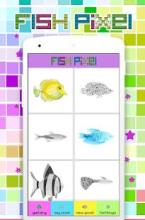 Coloring Fish Pixel Art, By Number截图3