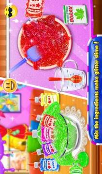 Glowing Glitter Slime Maker: Crazy Toy Game截图