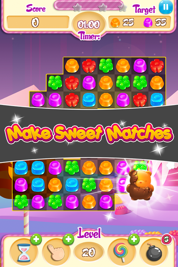 Jelly Crush: Match 3 Puzzle截图4