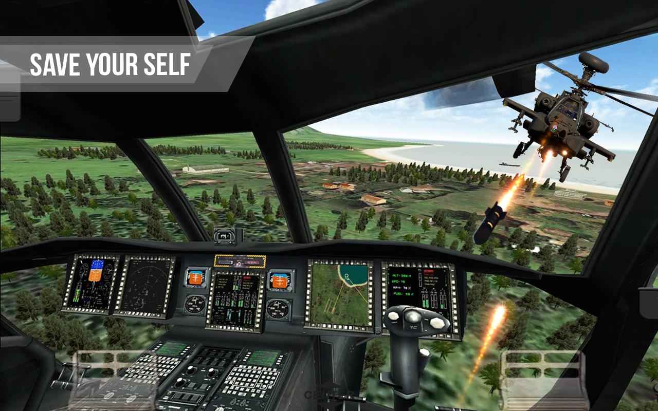 Army Gunship Helicopter Games Simulator Battle War截图2