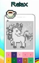 Pixel Art - Unicorn Color by Number截图3