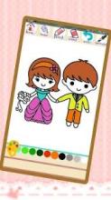 Little Bride and Groom Coloring Book截图1