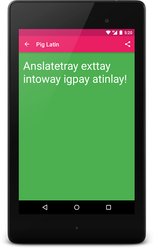 Pig Latin Translator截图4