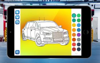 New Russian Cars Coloring Book截图2