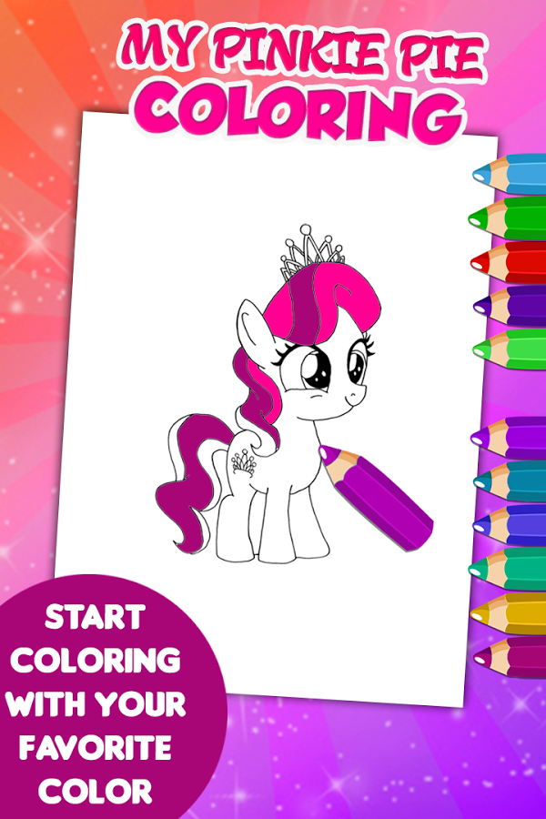 Pinkie Pie Coloring Game截图2