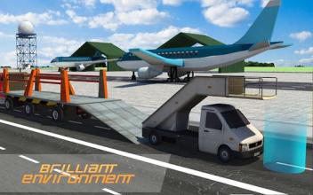 Airplane Flight 3D: Cargo Delivery Truck Transport截图5