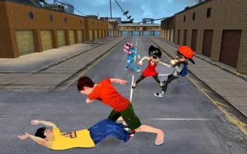 Kids Fighting Games - Gangster in Street截图5