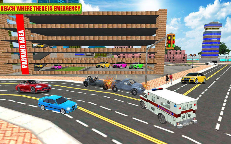 Ambulance Rescue Game 3D 2017截图4