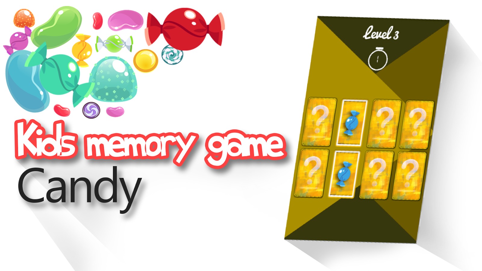 Kids memory game Candy截图5