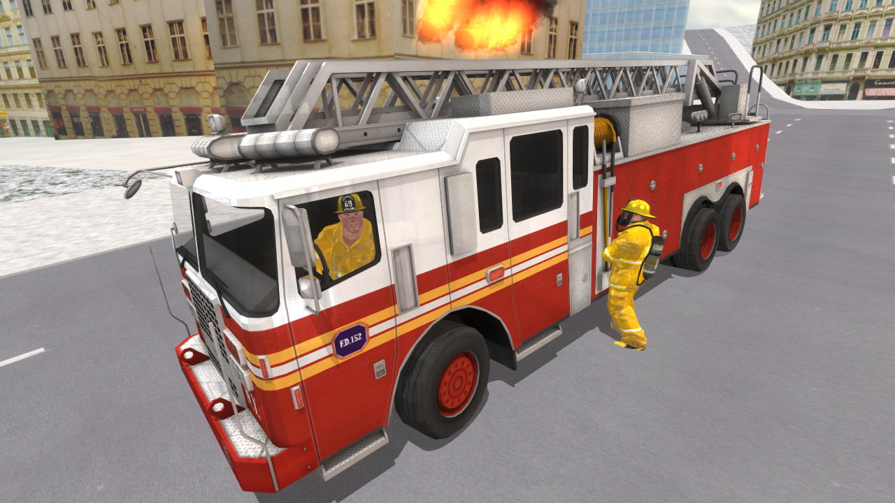 Fire Truck Driving Simulator截图2