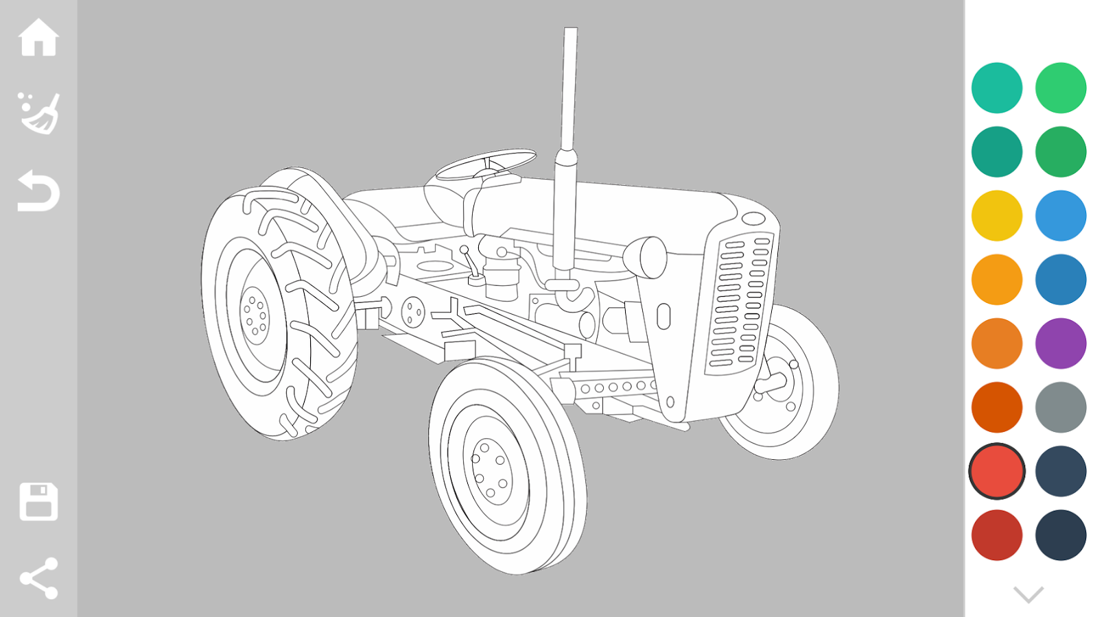 Tractors Coloring Pages Game截图1