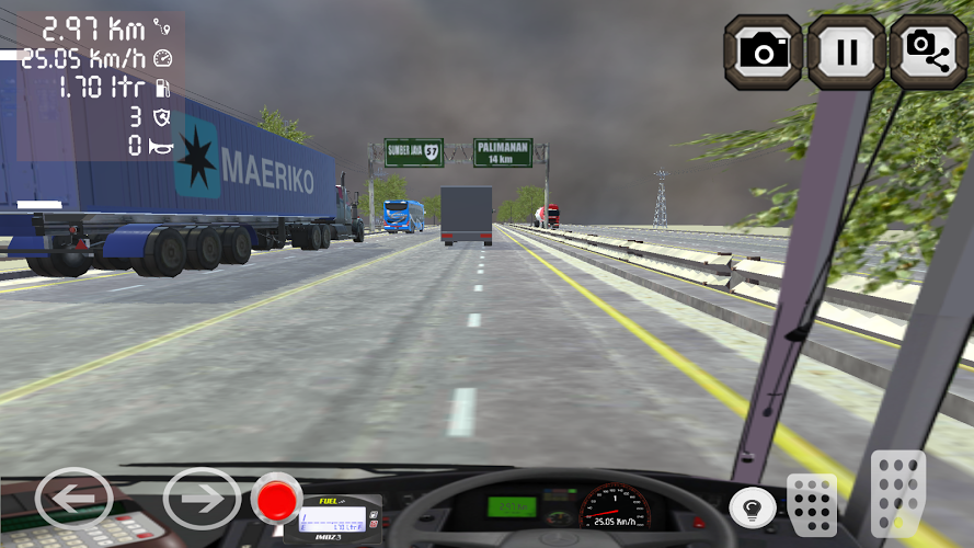 Bus Telolet Traffic 3D截图3