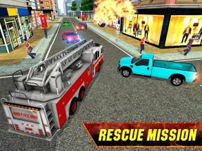 Fire Truck Rescue : City Firefighter Hero截图1