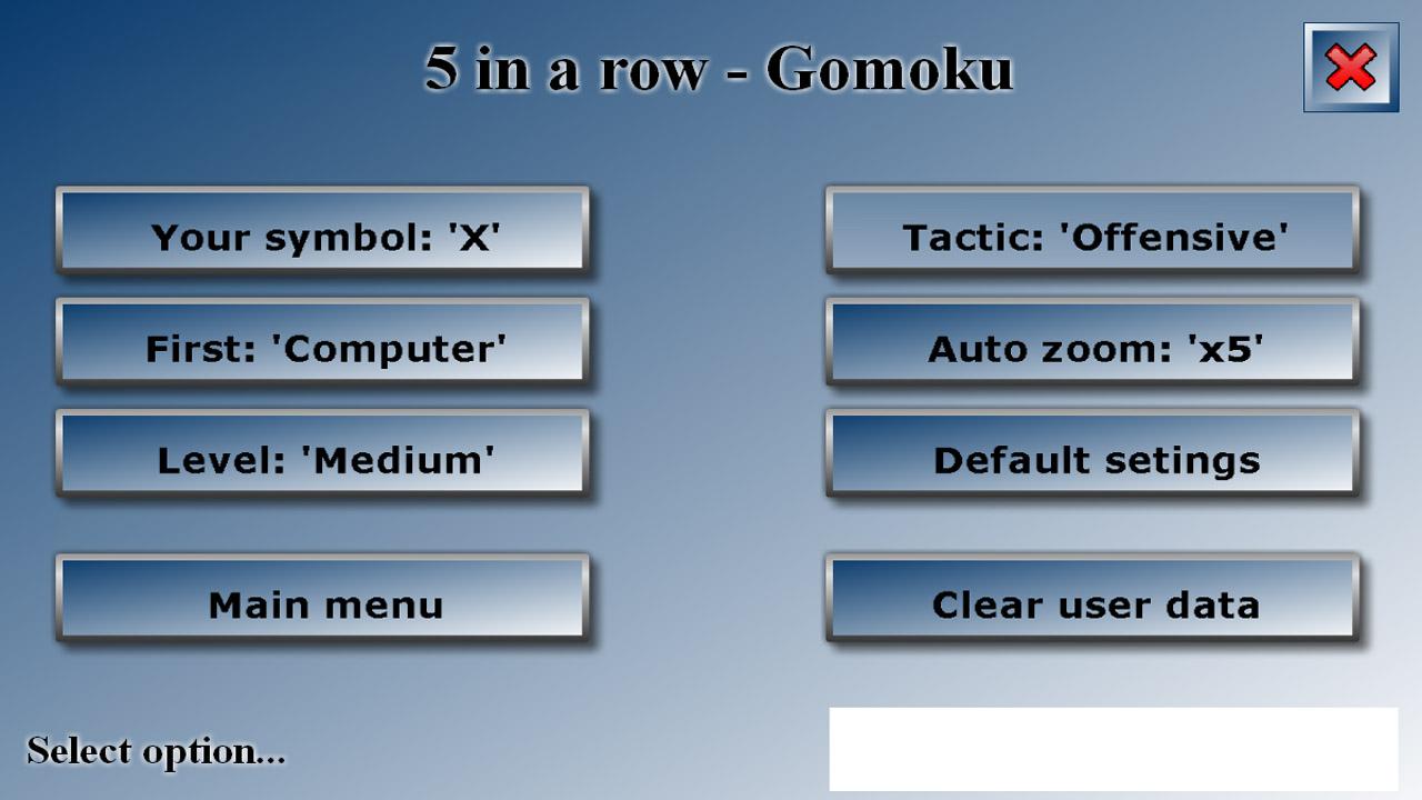 Gomoku - Five in a row - x & o截图4