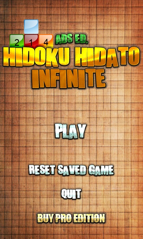 Hidoku Hidato infinite Ads Ed.截图4