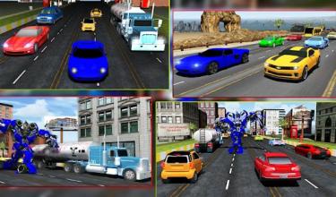 Robot Transform Traffic Racer截图5