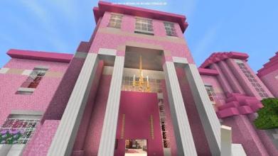 Pink princess house 2018 map for MCPE!截图3