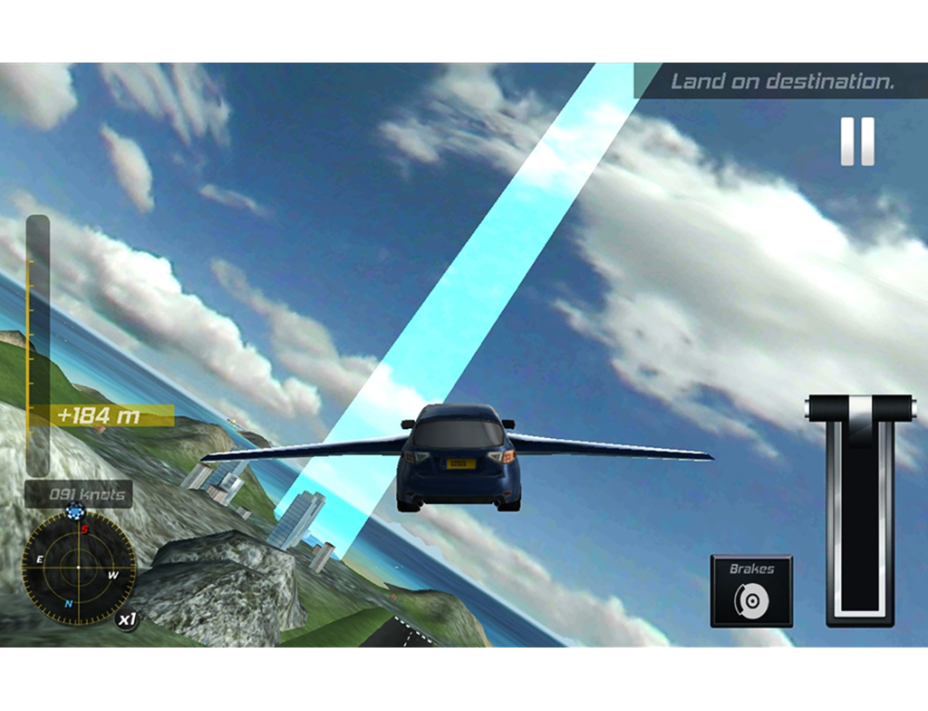 Flying Car Flight Simulator 3D截图1