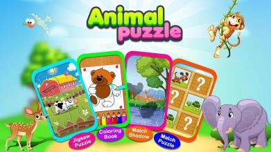 Animal Puzzle For Kids - Animal Jigsaw Game截图1