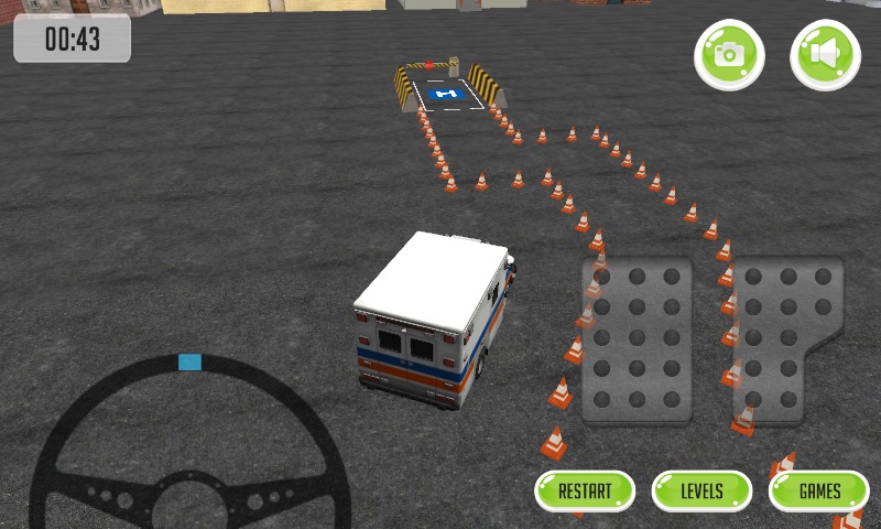 Ambulance Parking 3D截图2