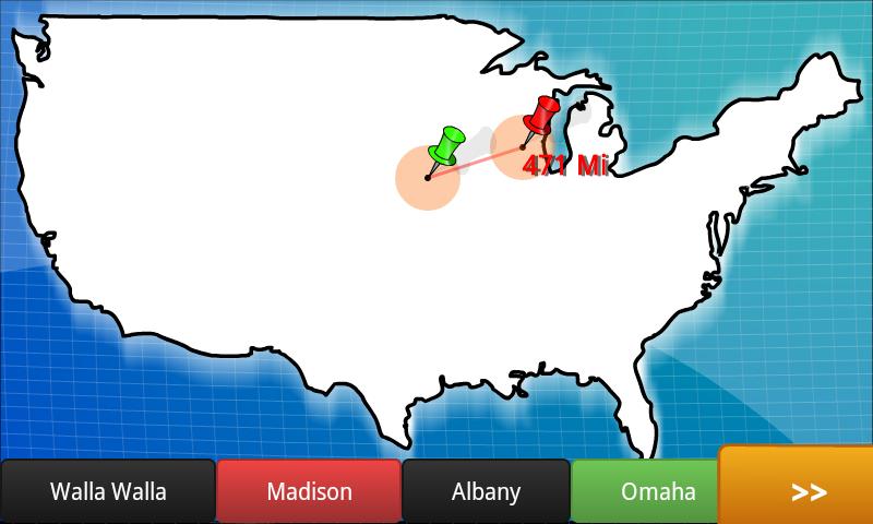 USA geography map quiz - BETA截图5