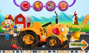 Multi Farm Tractor Wash Game: Repair & Design Game截图5